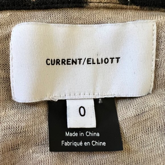 Current Elliott The Crystal Leopard Print Linen Jersey Mini Dress size 0 - Picture 9 of 11